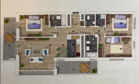 Newly built 3-bedroom FOR RENT in Sasad Resort Residencein Virágkertész street