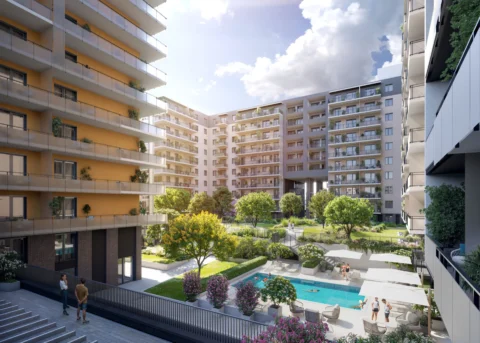 Newly built one-bedroom for PRE-SALE in Woodland Residence, Budapest