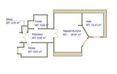 Fully renovated 2-bedroom flat FOR SALE next to Andrássy Road