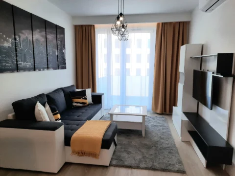 Newly Built One-bedroom Apartment for Rent in Corvin Grand with Balcony