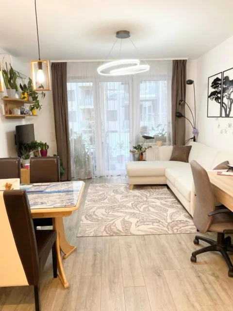 Newly Built One-bedroom Apartment for Rent in Corvin Grand with Balcony