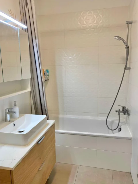 Newly Built One-bedroom Apartment for Rent in Corvin Grand with Balcony