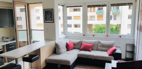 Új építésű stúdiólakás kiadó a Corvin sétányon, a City Garden épületben