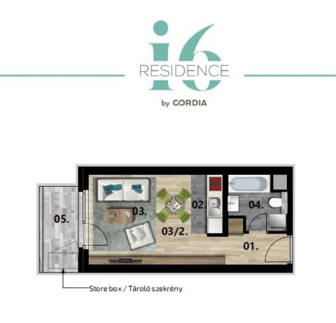 Spacious Studio Apartment for Rent in I6 Residence