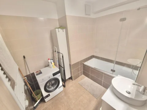 Newly Built One-bedroom Apartment for Rent in Corvin Atrium building with  Balcony