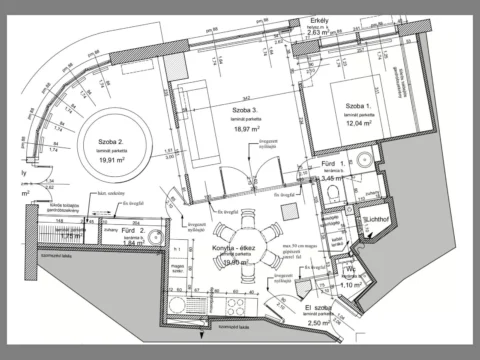 Luxus Design 2 hálószobás Lakás Kiadó a Madách Imre utcában – VII. kerület, Deák Ferenc tér közelében