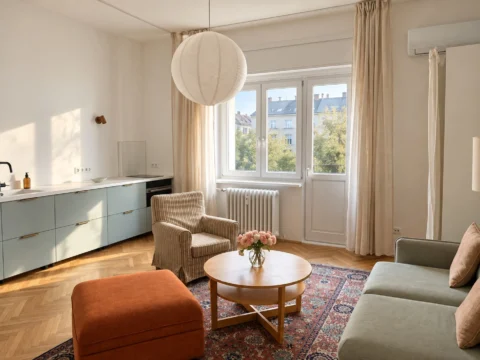 Stylish 2 bedroom Apartment for Rent in Lónyay street – near to Kálvin square