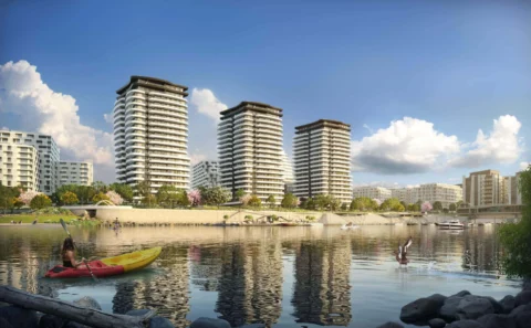 Newly built 2-bedrom with panoramic view for sale in Marina City1 Tower