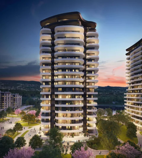 Newly built 2-bedrom with panoramic view for sale in Marina City1 Tower