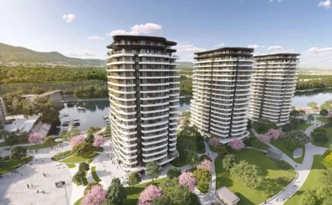 Newly built 2-bedrom with panoramic view for sale in Marina City1 Tower